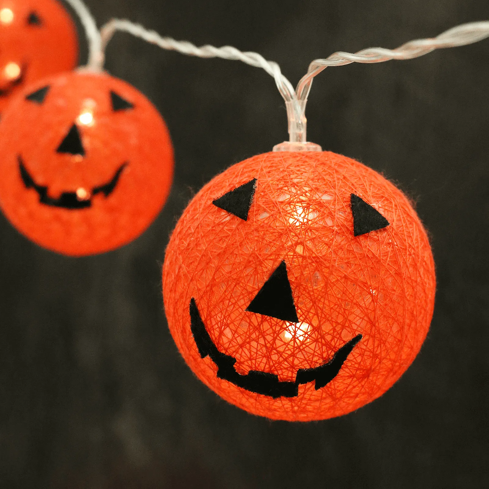 10 Halloween Pumpkin String Lights LED Party Decorations