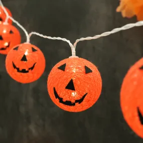 10 Halloween Pumpkin String Lights LED Party Decorations