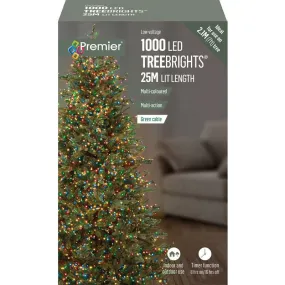 1000 Premier LED TreeBrights Christmas Tree Lights - Multi-Coloured (C27)