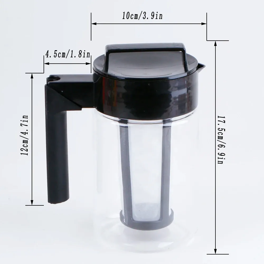 1pcs 900ML Cold Brew Iced Coffee Maker With Coffee Filter and Handle