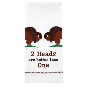 2 Heads Are Better Dishtowel - Set of 2 Park Designs