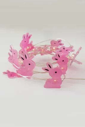 20 LED Fairy Light Pink Bunny – Battery Operated