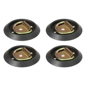 4-Pack Surface Mount or Recessed Mounting Rope Ring - 1,200 lbs. BS