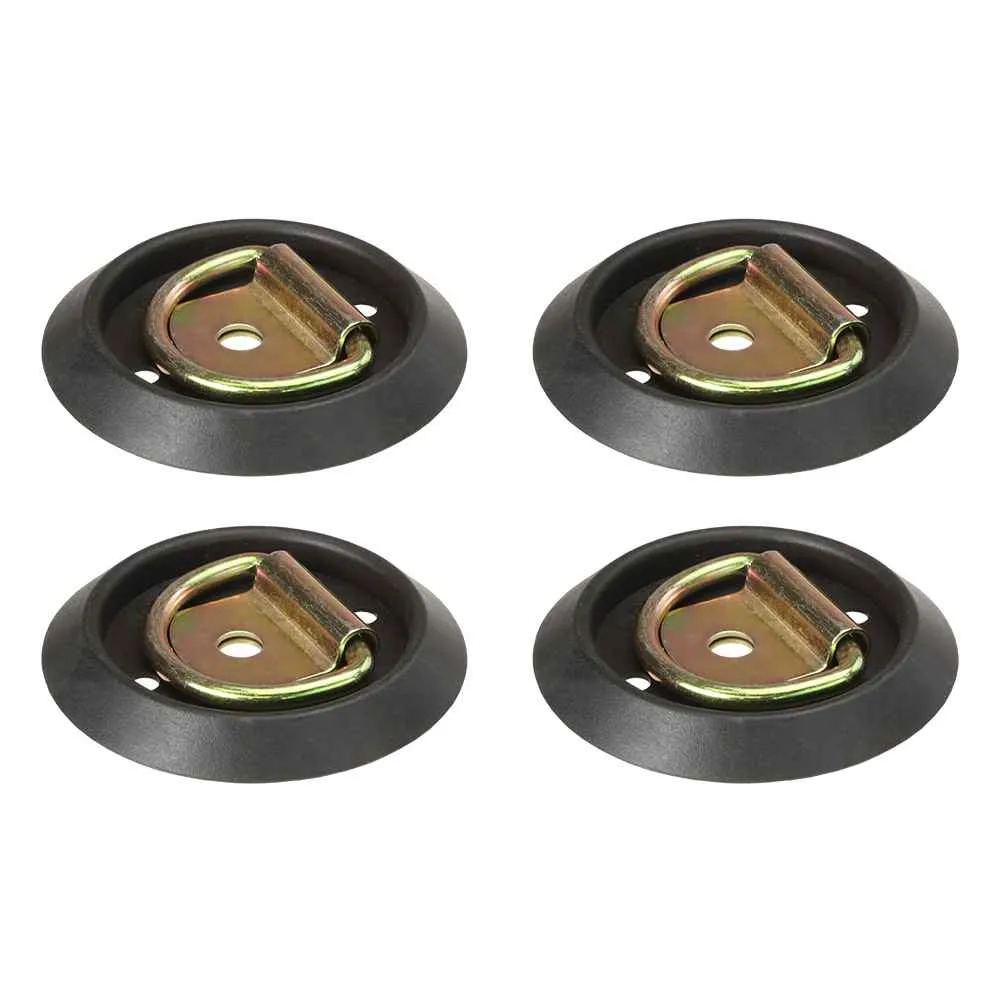 4-Pack Surface Mount or Recessed Mounting Rope Ring - 1,200 lbs. BS