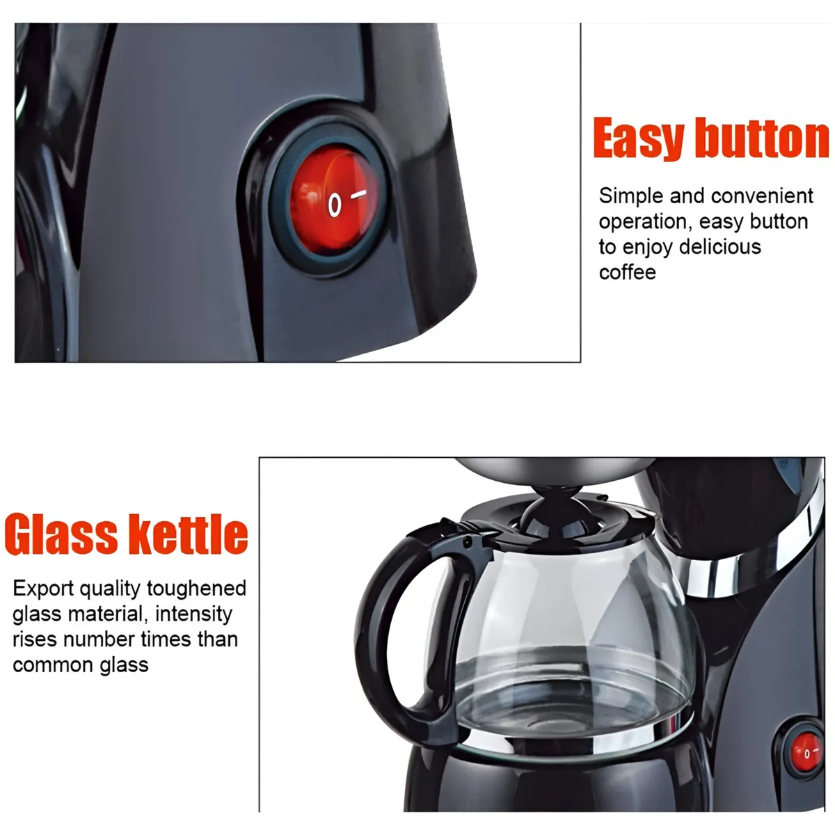 600Ml Multifunctional Household Electric Coffee Machine