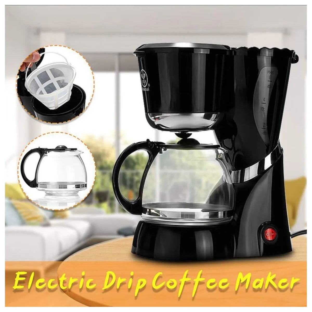 600Ml Multifunctional Household Electric Coffee Machine