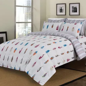 8 Pcs Printed Rich Cotton Duvet Cover Set