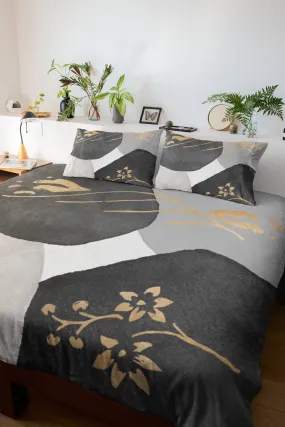 Abstract Duvet Cover | Grey, Black