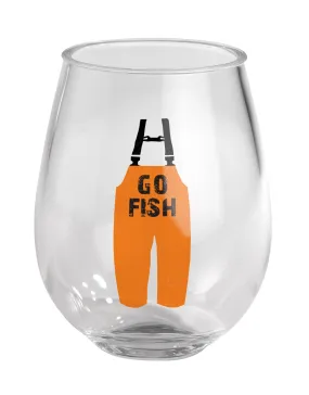 Acrylic Wine Tumbler - Go Fish