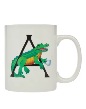 Aligator Letter A 18 Oz Mug