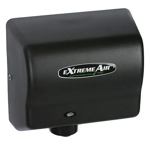 AMERICAN DRYER® EXT7-BG eXtremeAir® HAND DRYER - Steel Black Graphite Auto High Speed ECO No Heat Universal Voltage