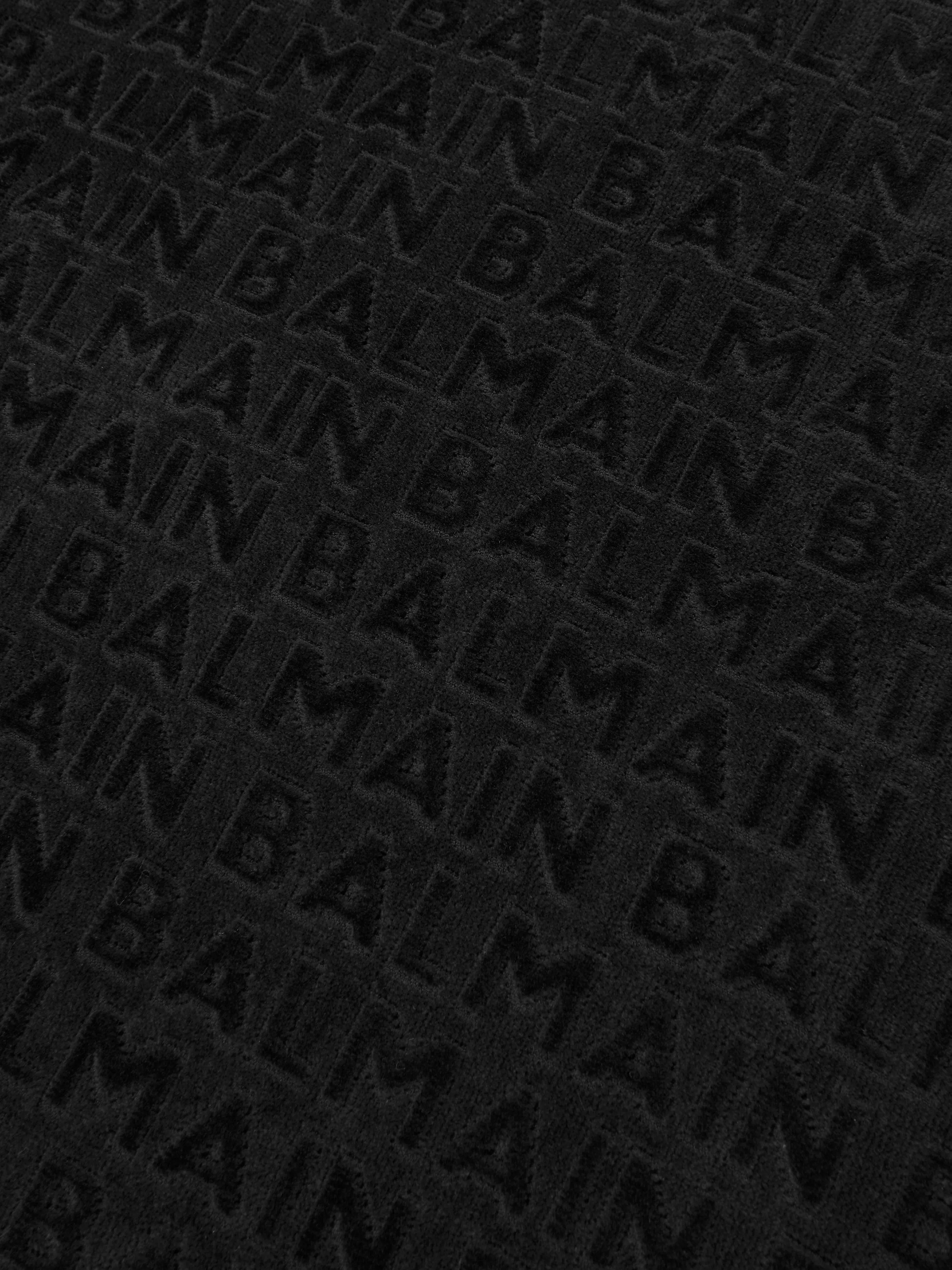 Balmain Kids Logo Towel in Black