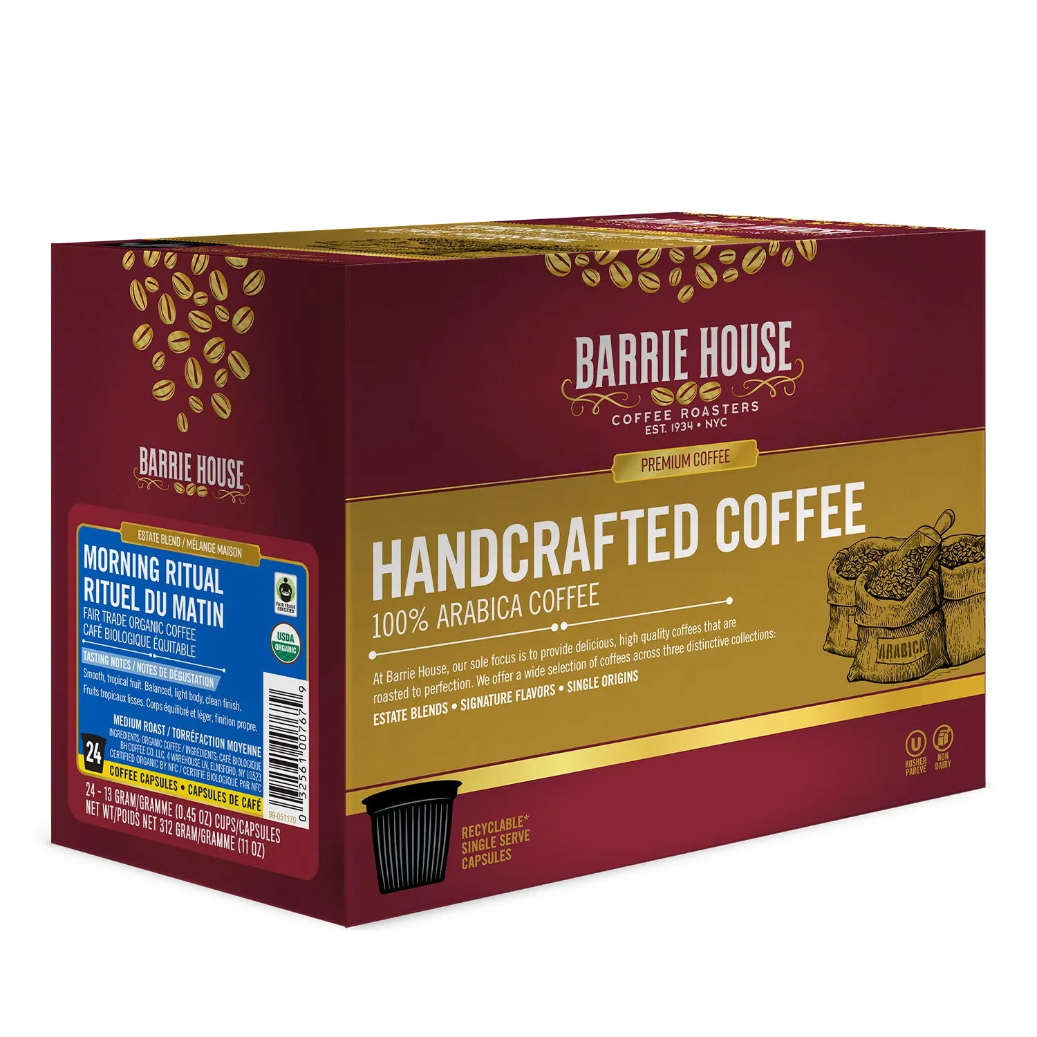 Barrie House Morning Ritual Single Serve Coffee, 24 Pack