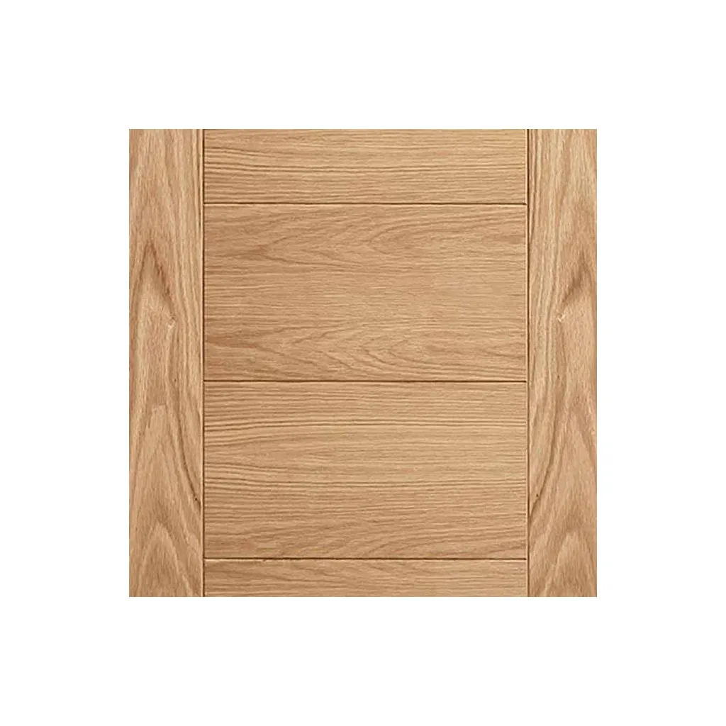 Bespoke Carini 7 Panel Oak Flush Door - 4 Door Maximal Wardrobe and Frame Kit - Prefinished