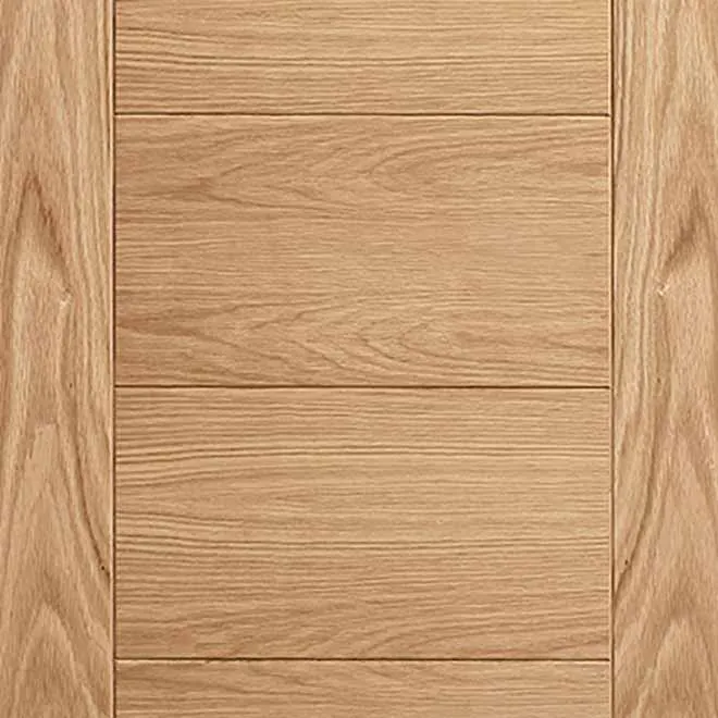 Bespoke Carini 7P Oak Flush Single Frameless Pocket Door - Prefinished