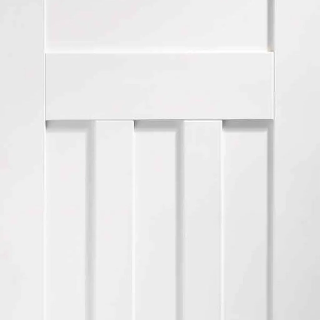 Bespoke DX 1930's Panel Double Pocket Door - White Primed