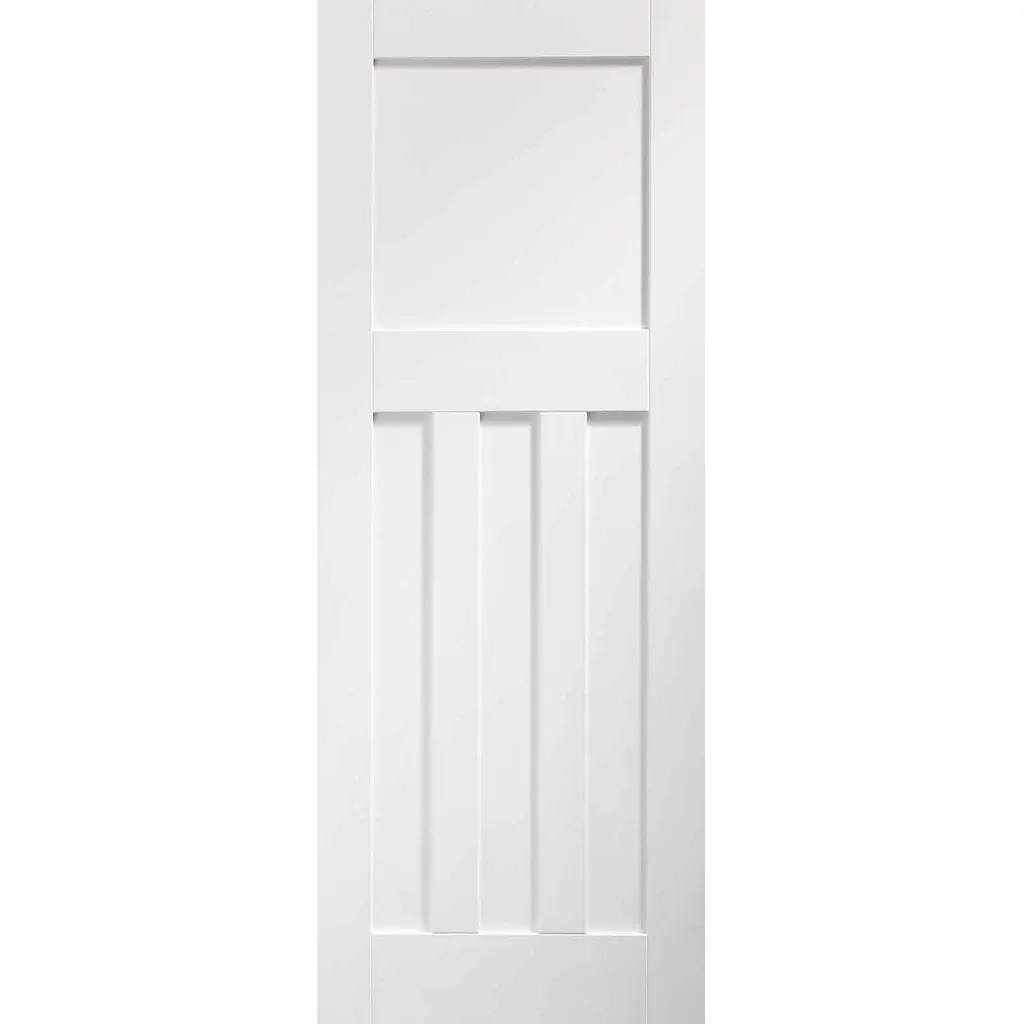 Bespoke DX 1930's Panel Double Pocket Door - White Primed