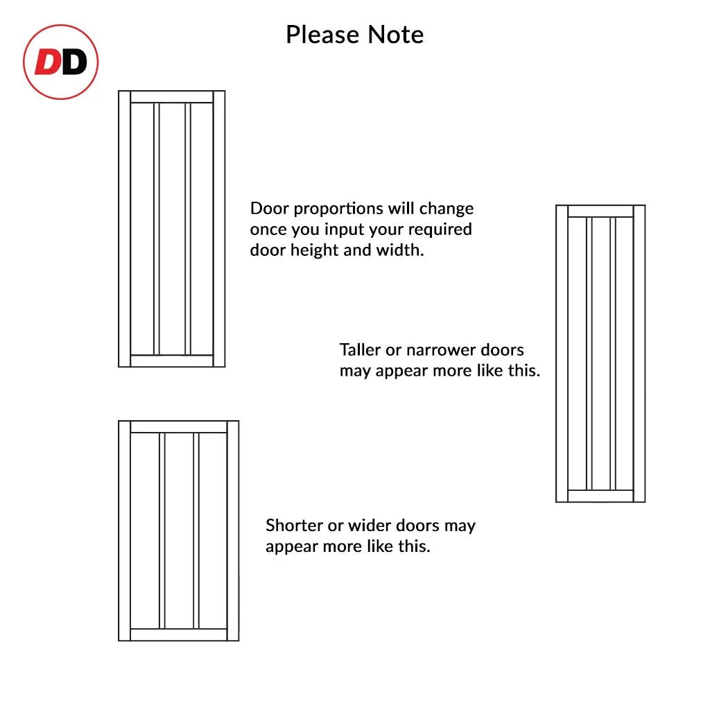 Bespoke Handmade Eco-Urban® Cornwall 1 Pane 2 Panel Double Absolute Evokit Pocket Door DD6404SG Frosted Glass - Colour Options