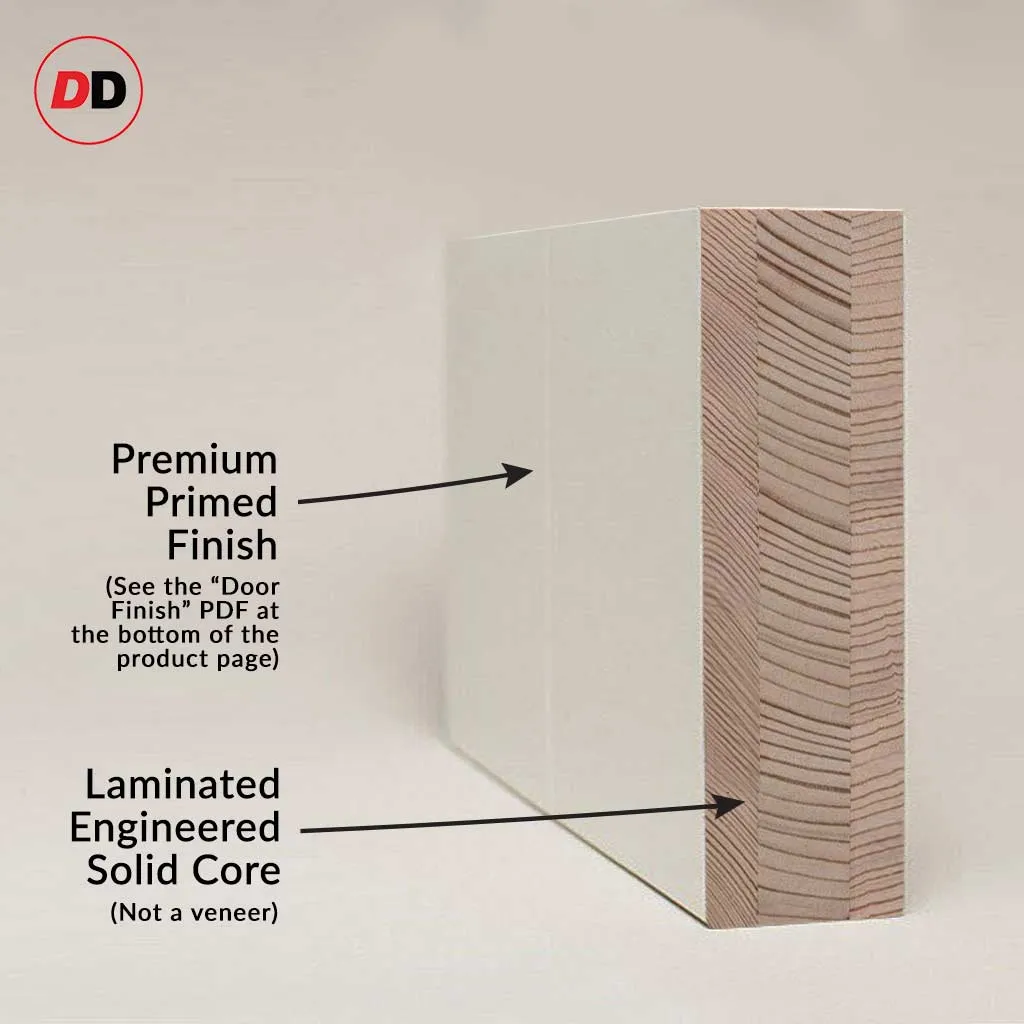 Bespoke Handmade Eco-Urban® Queensland 7 Panel Single Evokit Pocket Door DD6424 - Colour Options