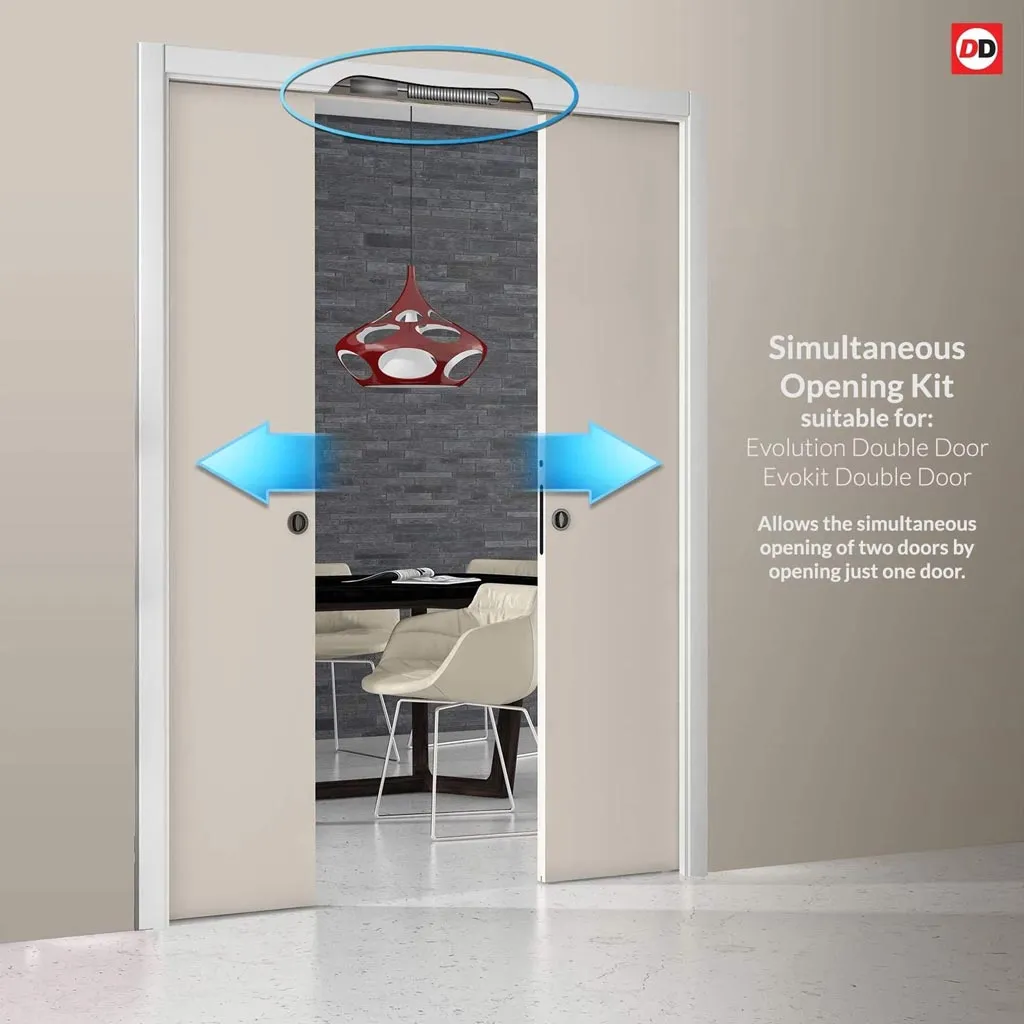 Bespoke Handmade Eco-Urban® Sintra 4 Panel Double Evokit Pocket Door DD6428 - Colour Options