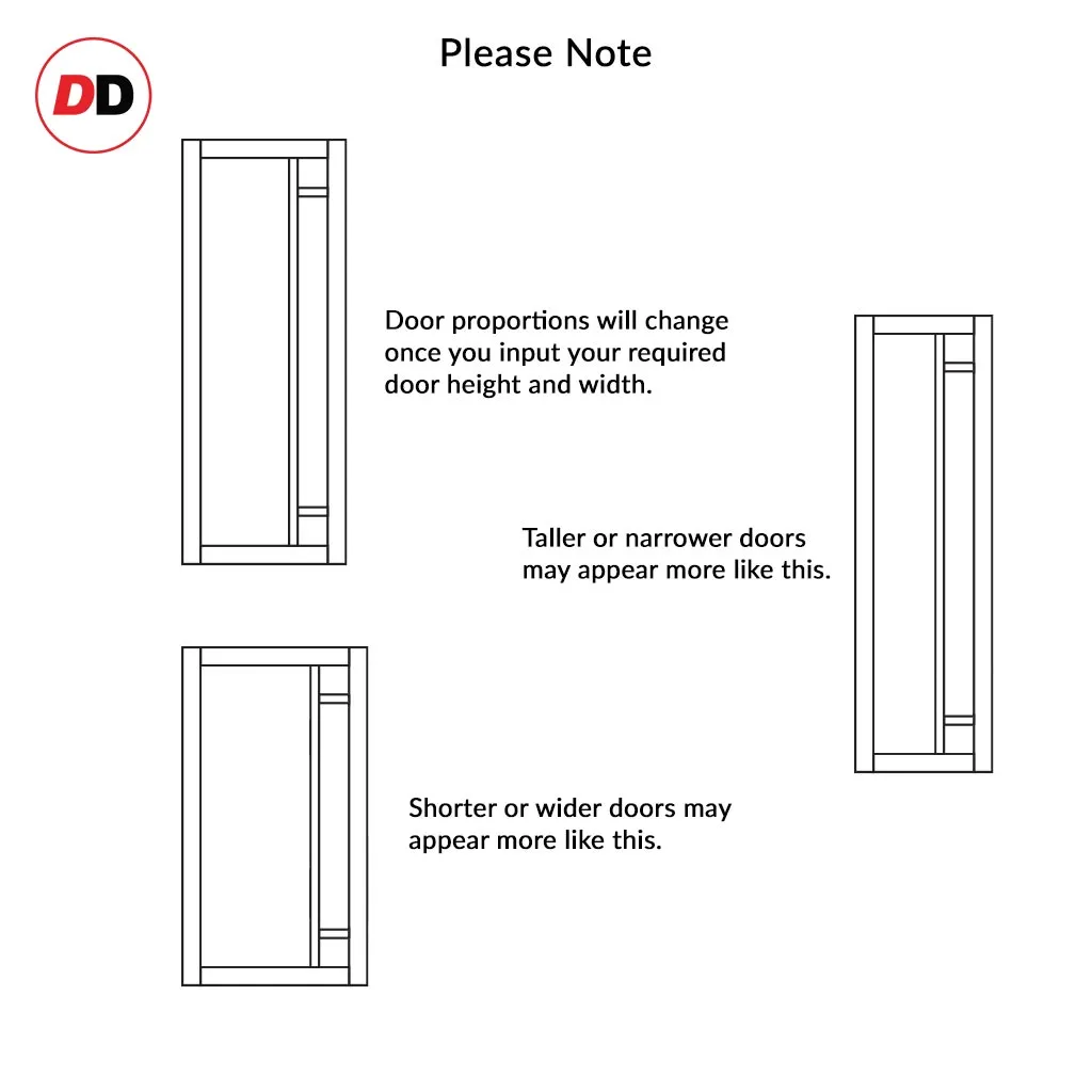 Bespoke Handmade Eco-Urban® Suburban 4 Pane Double Evokit Pocket Door DD6411SG Frosted Glass - Colour Options