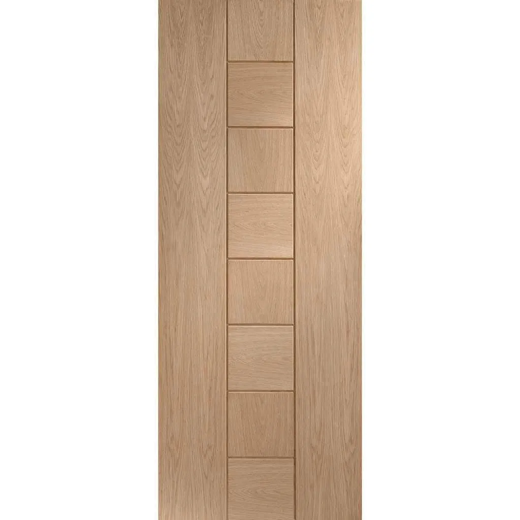 Bespoke Messina Oak Flush 4 Door Maximal Wardrobe and Frame Kit - Prefinished