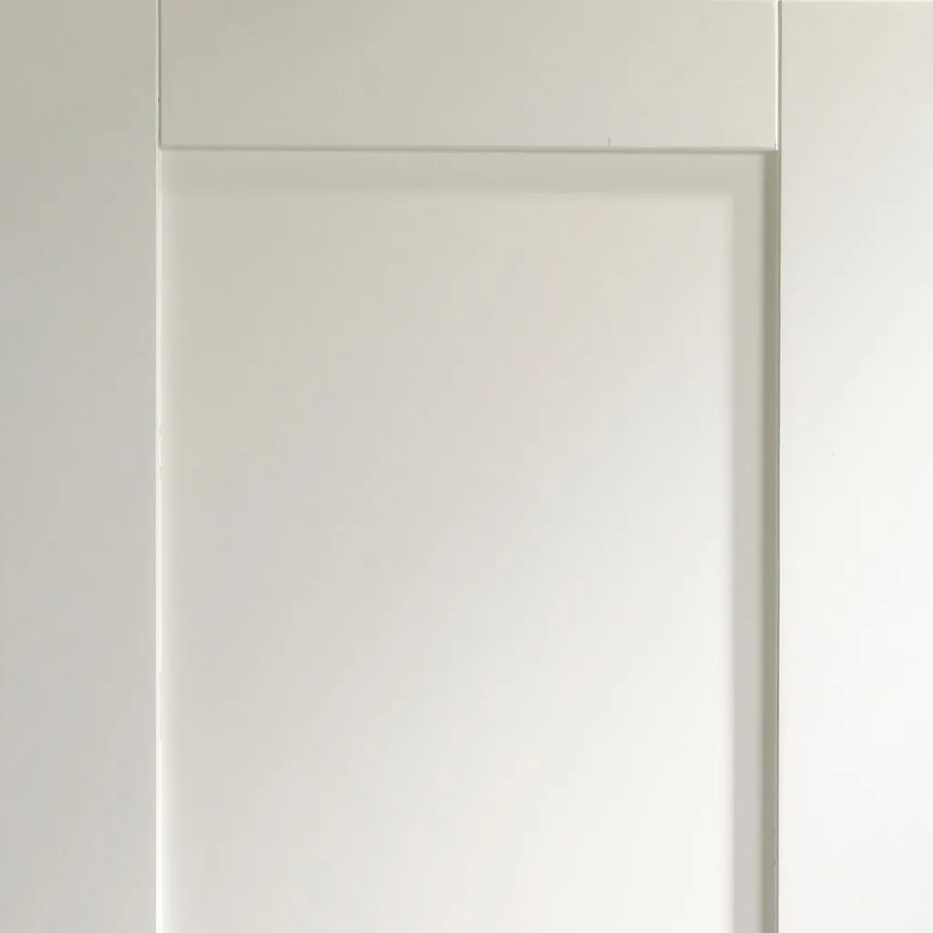 Bespoke Pattern 10 Style Panel White Primed Double Pocket Door