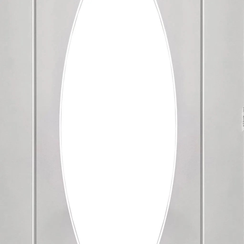 Bespoke Pesaro Glazed 3 Door Maximal Wardrobe and Frame Kit - White Primed