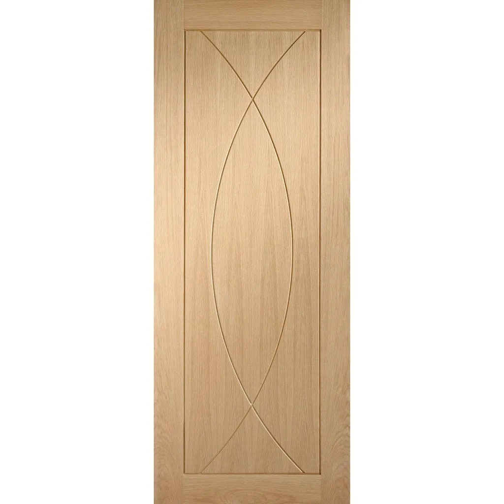 Bespoke Pesaro Oak Flush 2 Door Maximal Wardrobe and Frame Kit - Prefinished