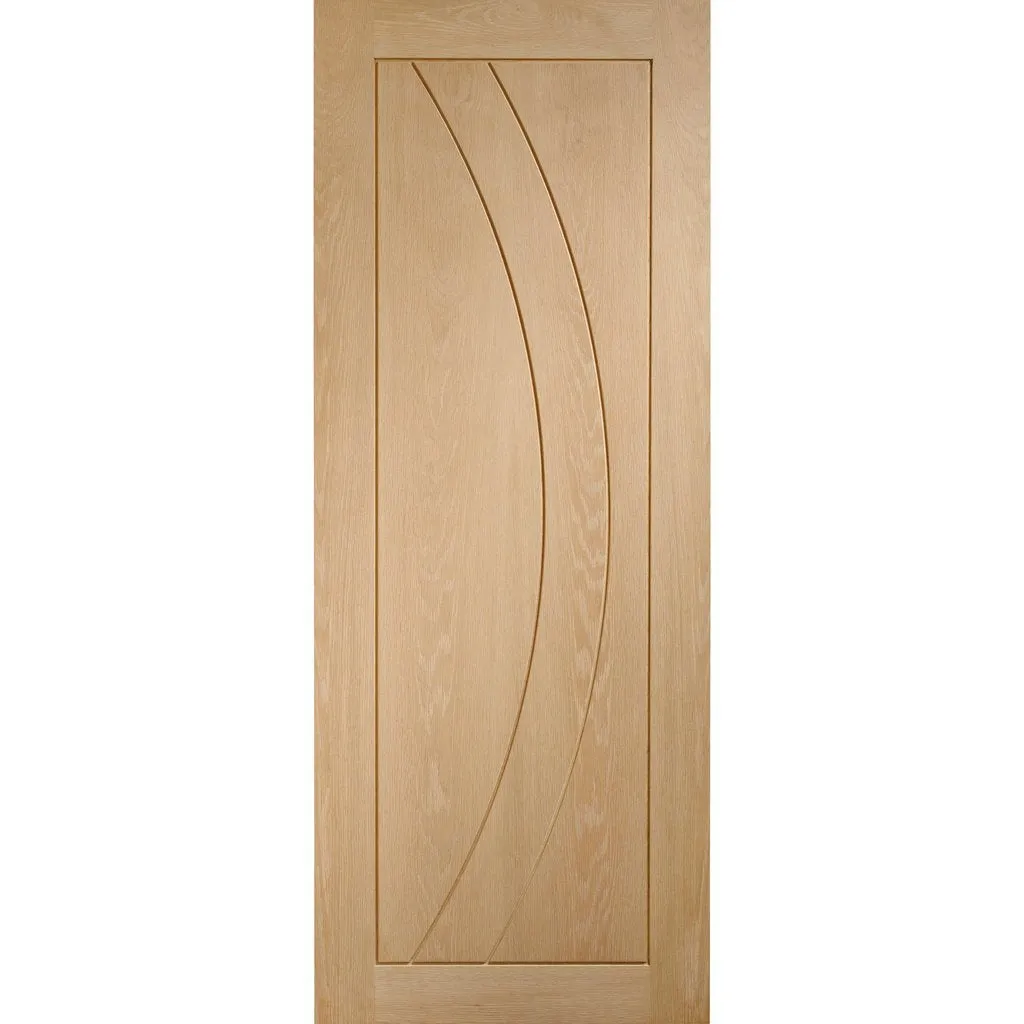 Bespoke Thrufold Salerno Oak Flush Folding 2 1 Door - Prefinished