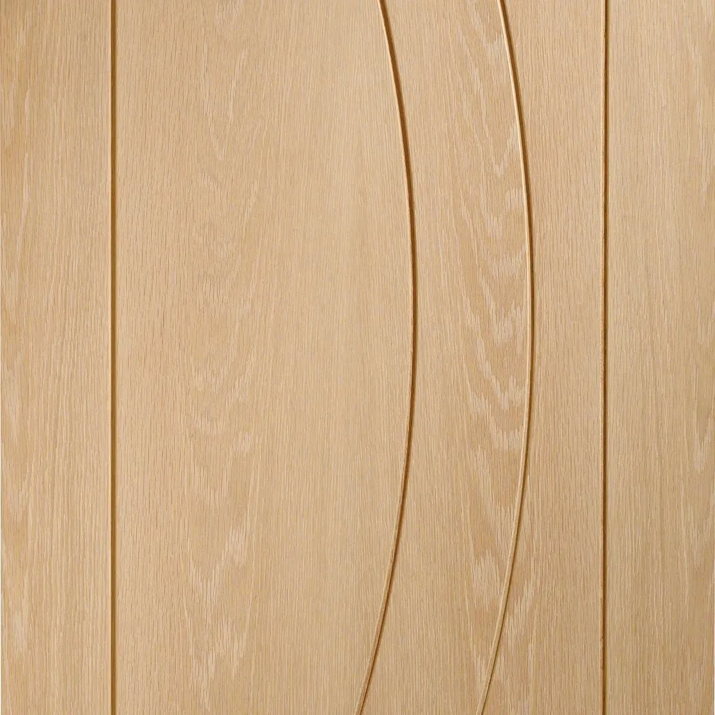 Bespoke Thrufold Salerno Oak Flush Folding 2 1 Door - Prefinished