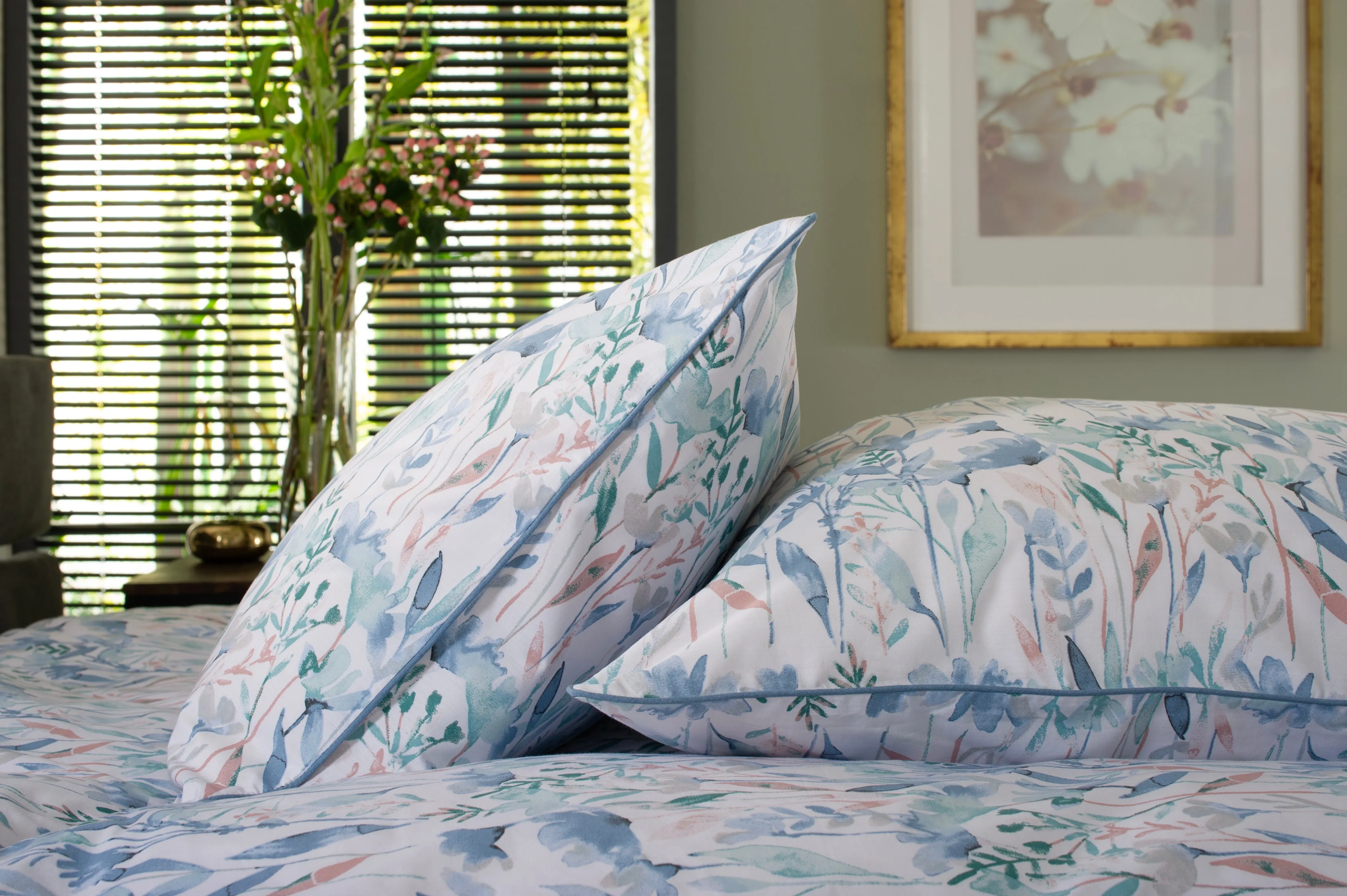 Botanical Gardens 180 Thread Count Cotton Digital Printed Duvet Cover Set