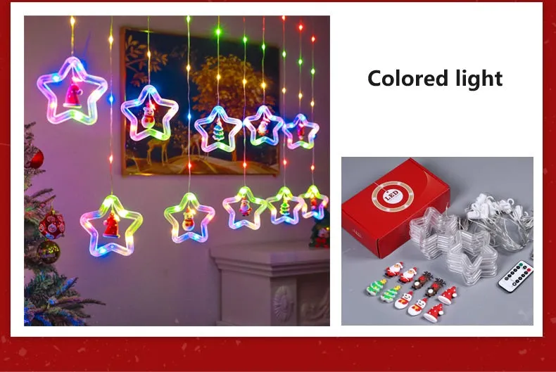 Bulk Christmas Window Lights Ornaments 118 Ft LED Xmas String Lights for Bedroom Xmas Tree Home Garden Decor Wholesale