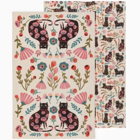 Cat Bloom 2 Pack Tea Towels