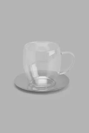 Clear Cup And Saucer (2 Piece)