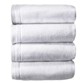 Cotton Hand towels Set of 4 - White (Wholesale)