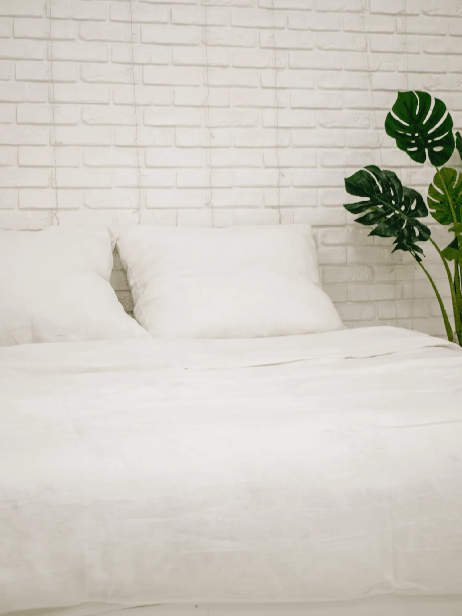 Creame white soft linen duvet cover