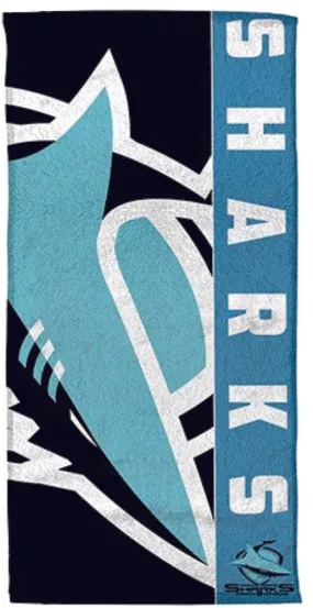 Cronulla Sharks Sutherland NRL Beach Towel