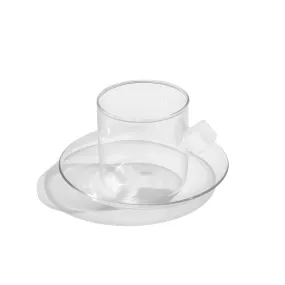 Cube Mug and Saucer - White