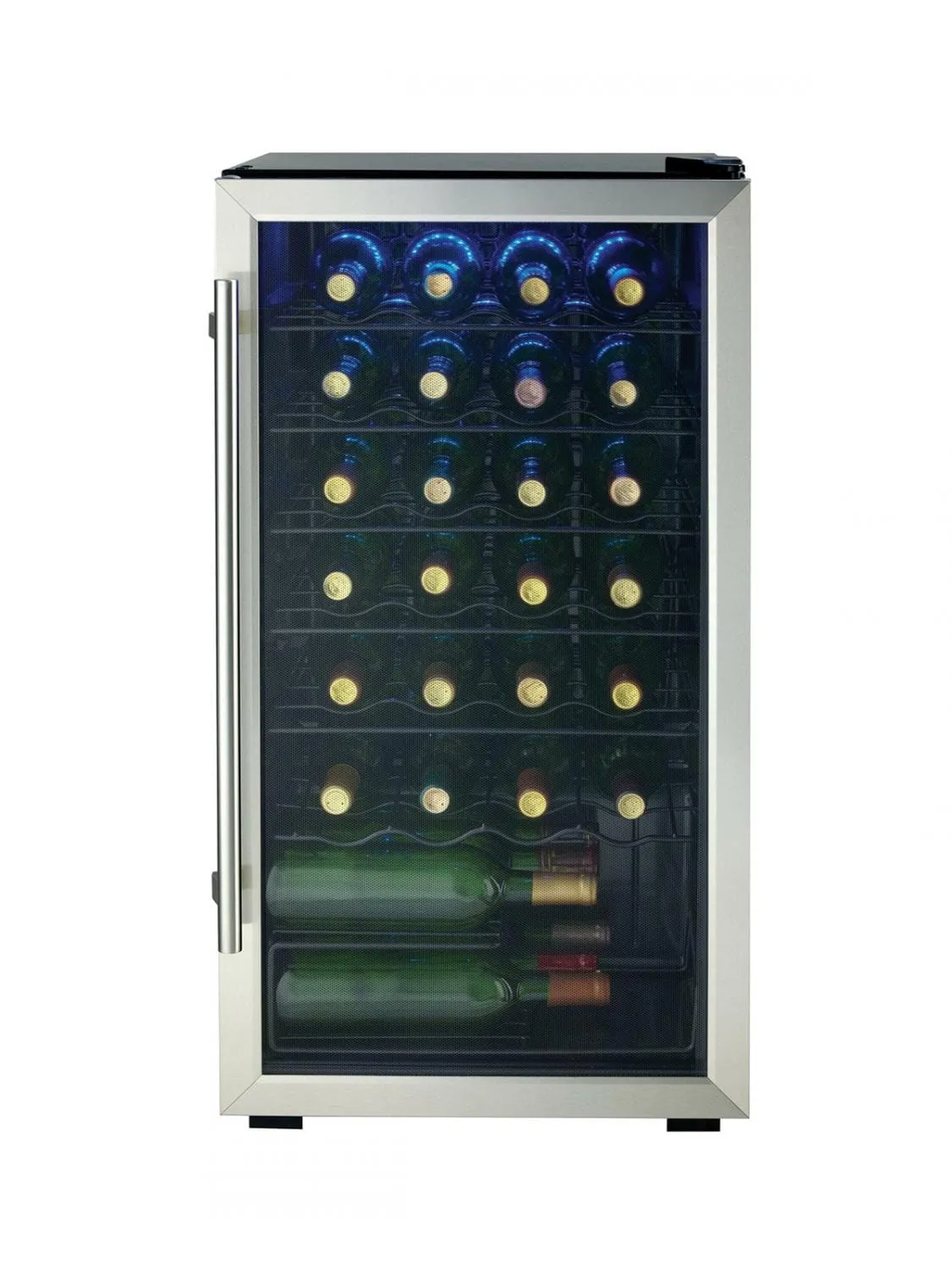 Danby - 17.52 Inch 30 Bottles cu. ft Wine Fridge Refrigerator in Stainless - DWC310BLSDD