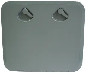 DELUXE MODEL OPENING STORAGE HATCHES - SIZE D, GREY, STANDARD FLUSH TYPE