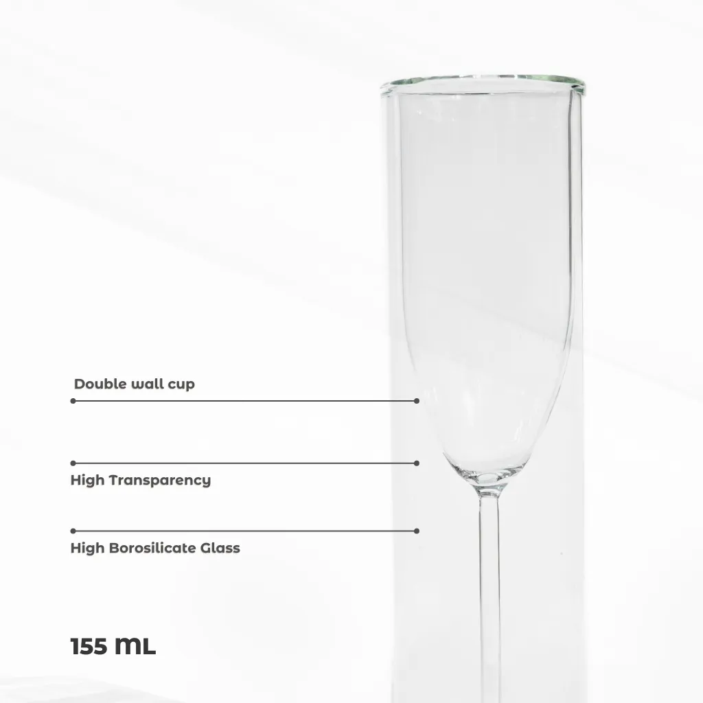 Double Wall - Elegant Champagne Glass