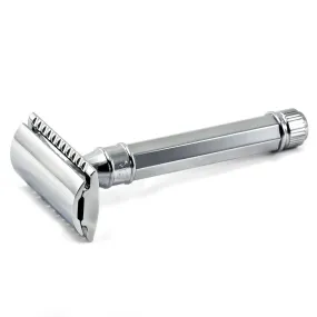 Edwin Jagger Classic Safety Razor, Chrome Octagonal Handle