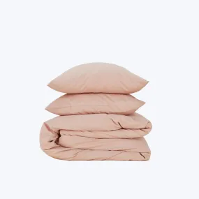 Essential Percale Duvet Cover Blush