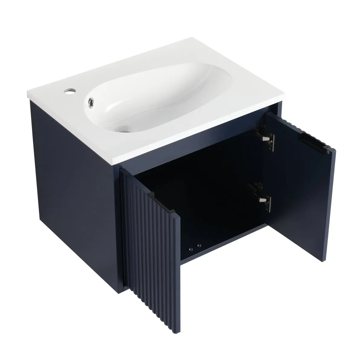 ExBrite 24" Floating Bathroom Vanity with Drop-Shaped Resin Sink