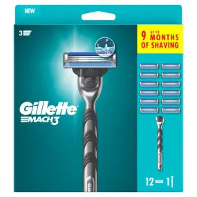 Gillette Mach 3 Razor Set - 12 Pack