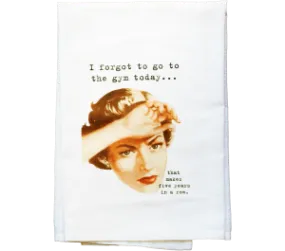 Gym Flour Sack Kitchen Tea Towel