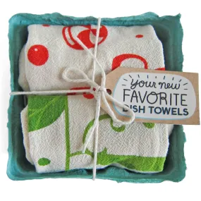 Happy Holidays - Dish Towel Set of 2