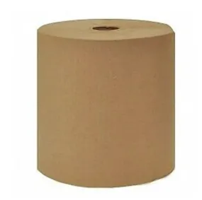 Hardwound Roll Towel (12800EN), Brown, 8" x 800' with 1.5" Core (Case of 12)