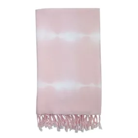 Indulge in Luxury: Blush Tie Dye Turkish Beach Towel - Soft, Absorbent & Stylish